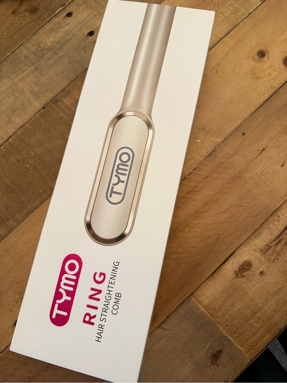 Brand new never opened!! Ring Hair Straightening Comb in Gold